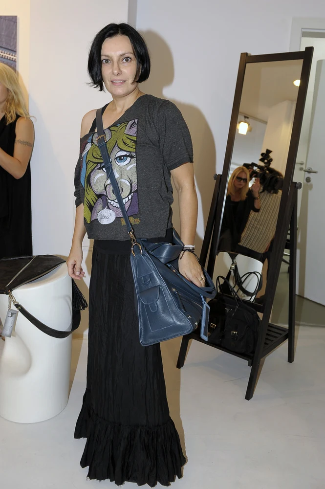 Alicja Borkowska na pokazie torebek Alicja Borkowska na pokazie torebek