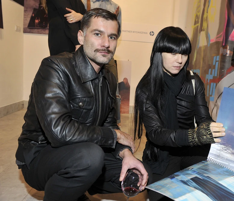 Andrzej Sobolewski i Jaga Hupało na wernisażu