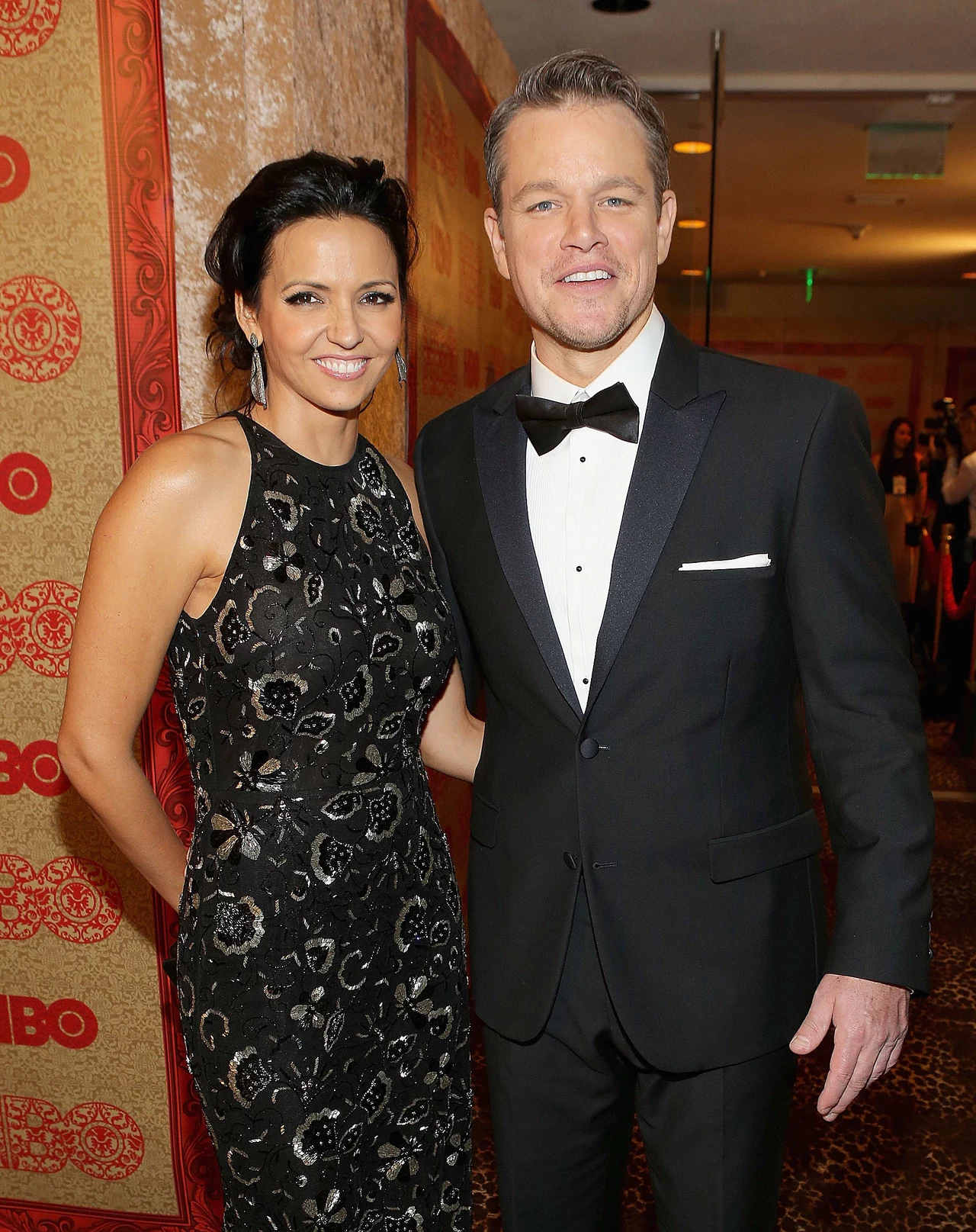 Matt Damon i Luciana Barroso Matt Damon i Luciana Barroso