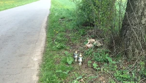 W tym miejscu doszło do wypadku