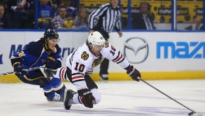 Hokeista Chicago Blackhawks Patrick Sharp