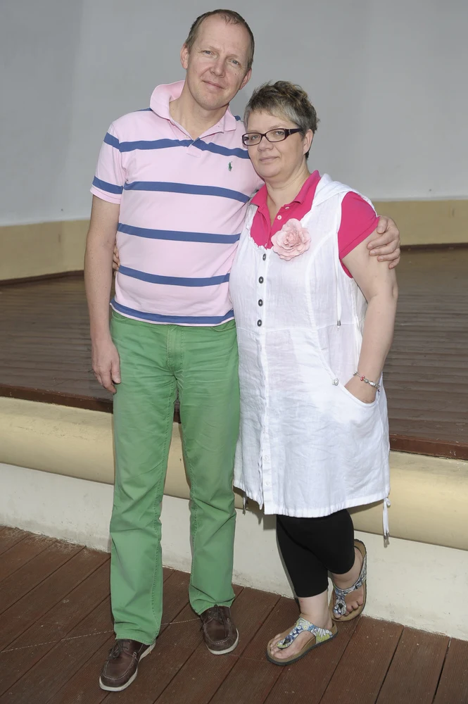 Dorota Zawadzka z mężem Robertem Myślińskim Dorota Zawadzka z mężem Robertem Myślińskim