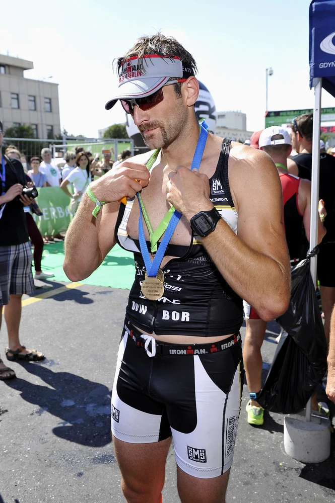 Maciej Dowbor dba o formę, biorąc udział w triathlonach