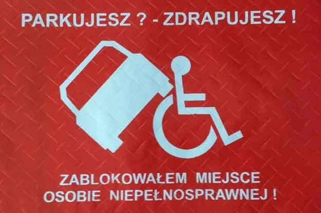 "Parkujesz, zdrapujesz" to podobna akcja