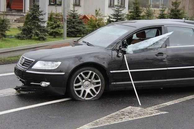 Tak wyglądało auto po zakończeniu pościgu