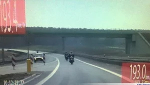 Rodzinna przejażdżka motocyklami. 200 km/h!