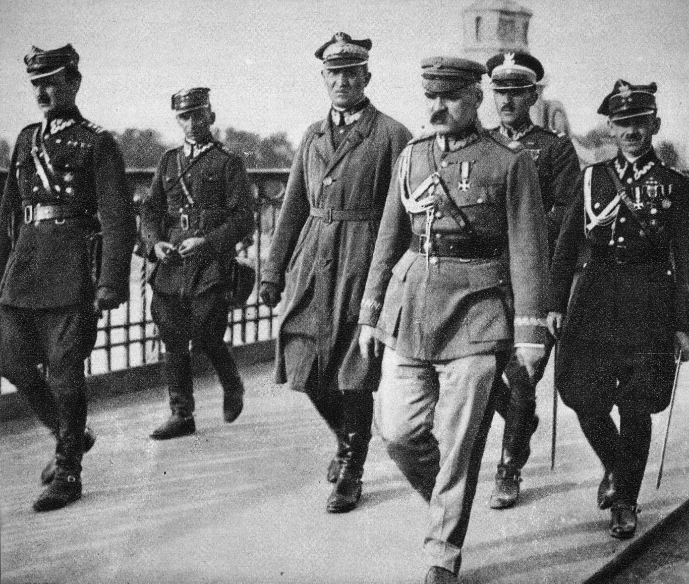 Józef Piłsudski na Moście Poniatowskiego, Warszawa, 13.05.1926 r. Józef Piłsudski na Moście Poniatowskiego, Warszawa, 13.05.1926 r.
