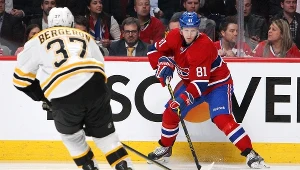 Lars Eller i Patrice Bergeron