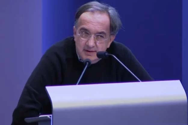 Sergio Marchionne podczas wystąpienia na Investror Day w Auburn Hills 