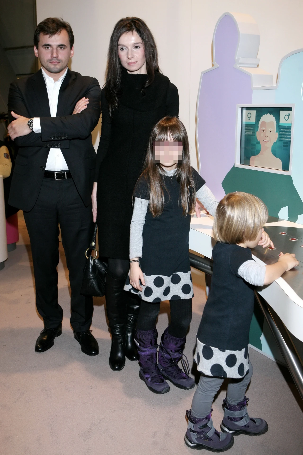 Marta Kaczyńska i Marcin Dubieniecki z córkami Marta Kaczyńska i Marcin Dubieniecki z córkami