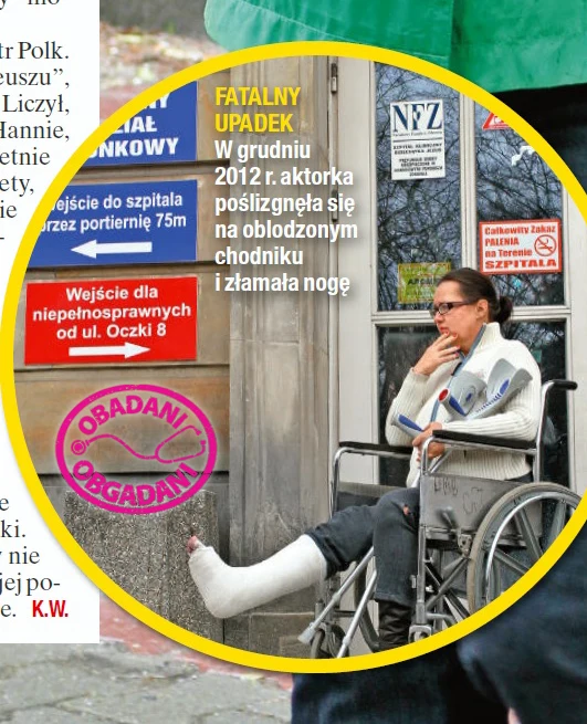 Hannie Polk grozi amputacja nogi