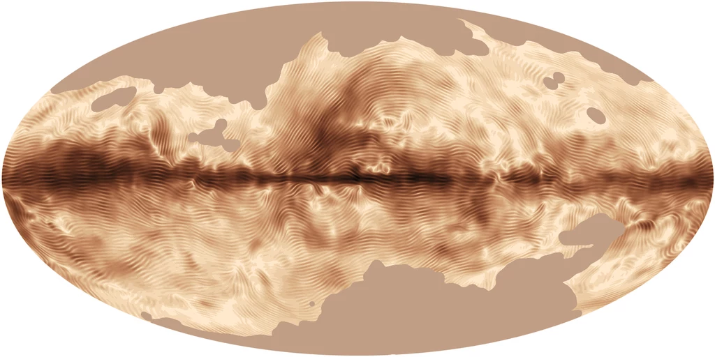 Nowa mapa pola magnetycznego Drogi Mlecznej stworzona przez satelitę Planck