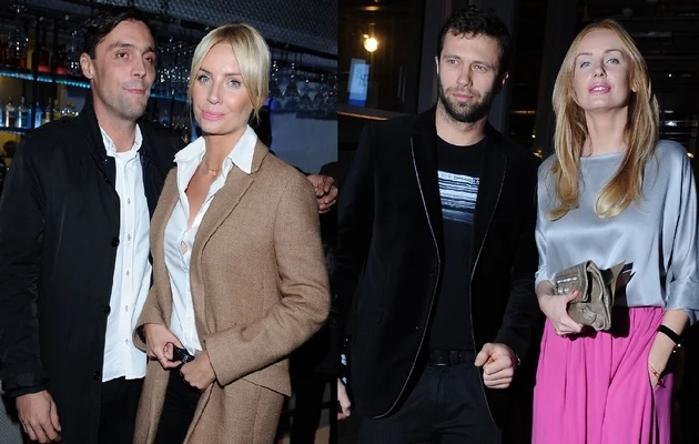 Agnieszka Szulim z Maćkiem i mężem