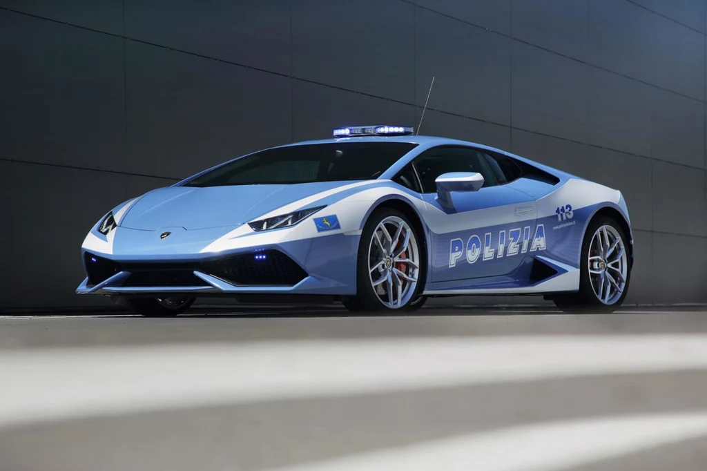 Policyjne Lamborghini Huracan