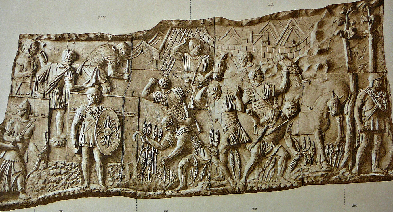 Płaskorzeźba przedstawiająca frumentarii - pierwszą na świecie agencję szpiegowską Płaskorzeźba przedstawiająca frumentarii - pierwszą na świecie agencję szpiegowską