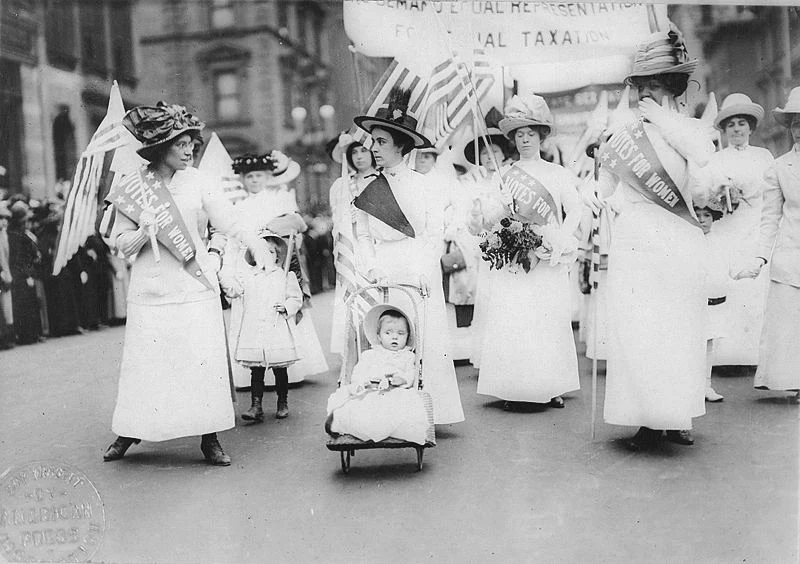 Parada sufrażystek w Nowym Jorku w 1912 roku