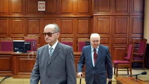 Wojciech Jaruzelski i Stanisław Kania w sądzie