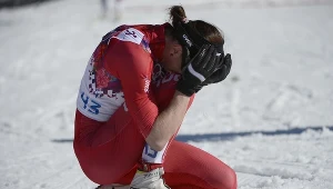 Justyna Kowalczyk po zdobyciu złotego medalu w Soczi