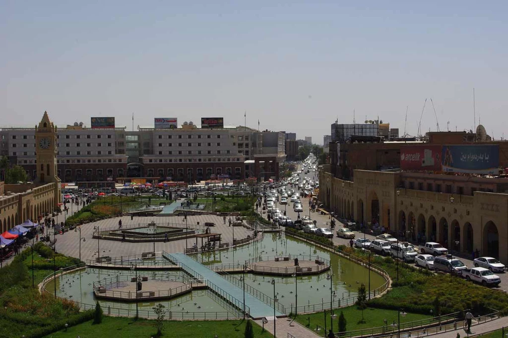 Irbil, widok z cytadeli, po prawej stronie znajduje się bazar, fot. Izabela Grelowska