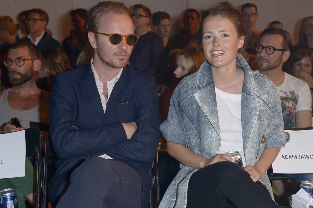 Olga Frycz i Jacek Borcuch na pokazie Roberta Kupisza