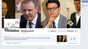 Fanpage akcji "Adoptuj posła" na Facebooku.