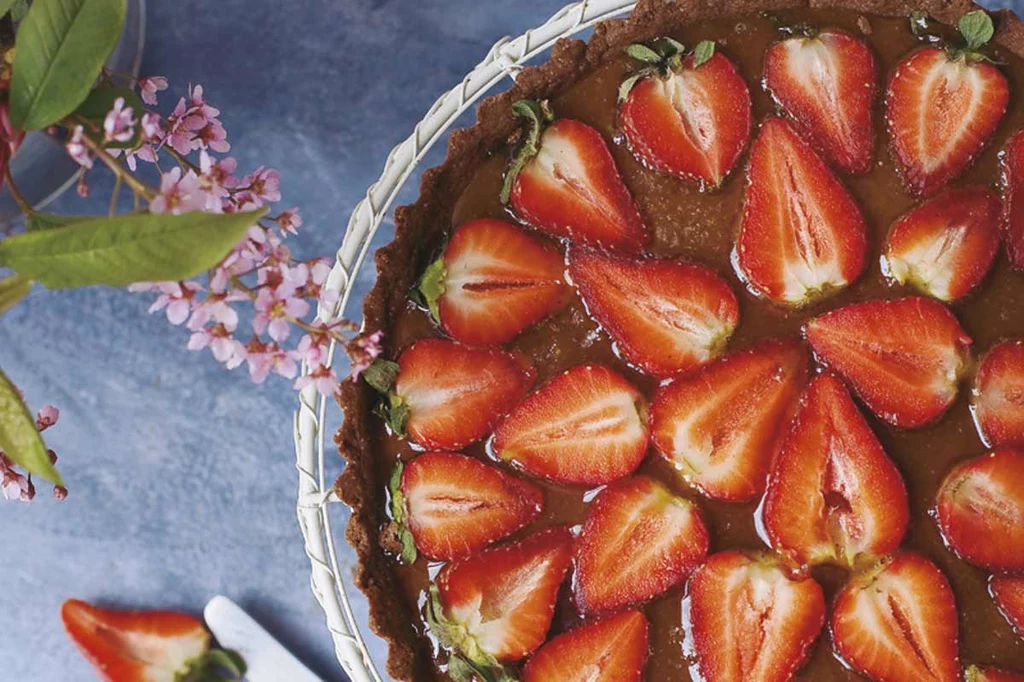 Tarta z truskawkami, fot. Eliza Mórawska Tarta z truskawkami, fot. Eliza Mórawska