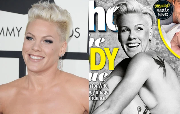 Pink nago na okładce magazynu "Who"! Pink nago na okładce magazynu "Who"!