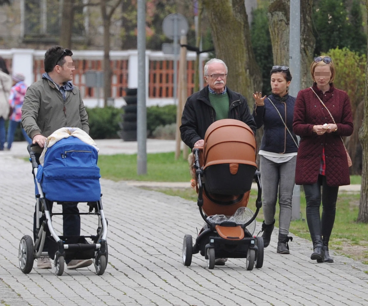 Kasia Cichopek z bratem i ojcem 