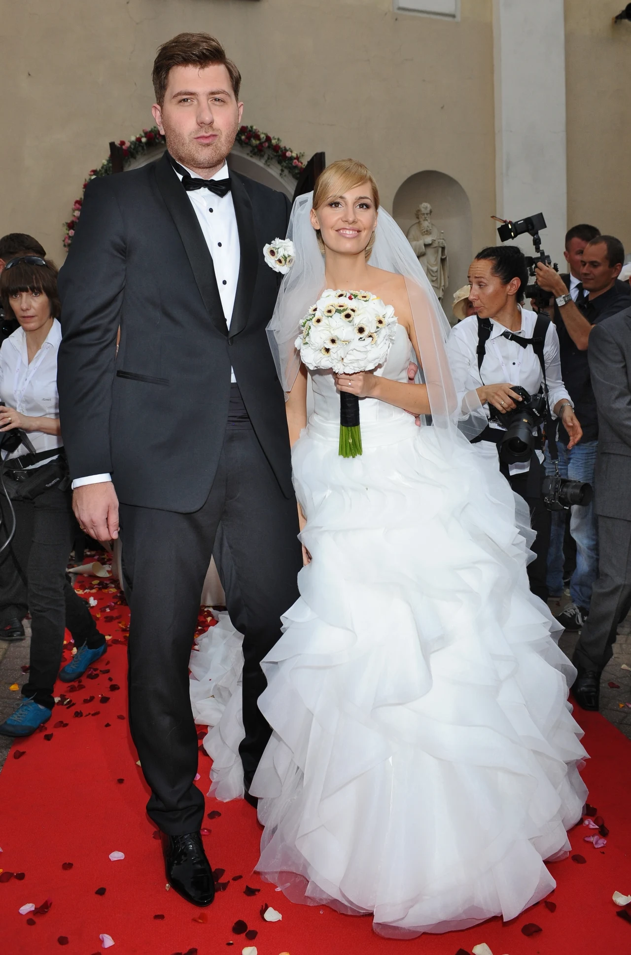 Agnieszka Popielewicz, Mikołaj Wit w dniu ślubu
