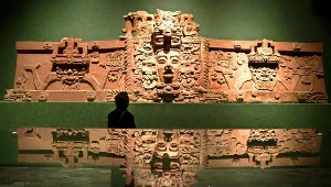 Zdjęcie z wystawy poświęconej cywilizacji Majów