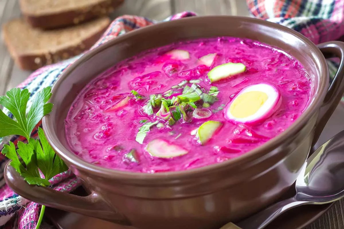 Chłodnik litewski jest idealną propozycją na cieplejsze dni 