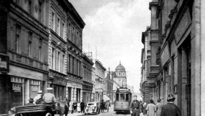 Centrum Inowrocławia (Hohensalza) na niemieckiej widokówce z lat wojny. /Archiwum autora