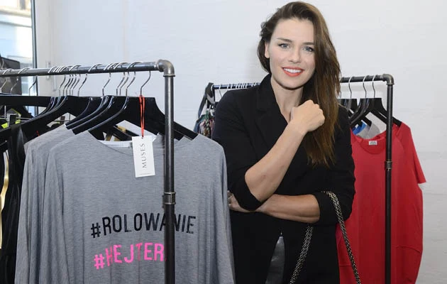 Natasza Urbańska na promocji swojej nowej kolecji