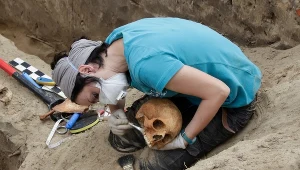 Poszukiwanie szczątków ofiar na "Łączce"