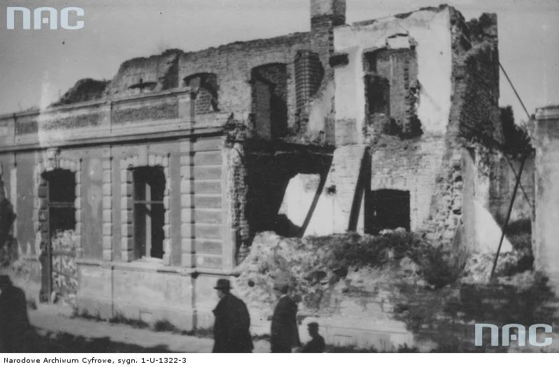 Gorlice. Budynki zniszczone w czasie I wojny światowej, 1915