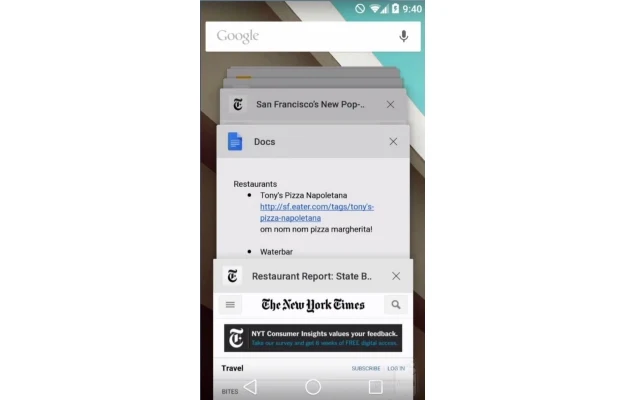 Lista aplikacji działających w tle Lista aplikacji działających w tle