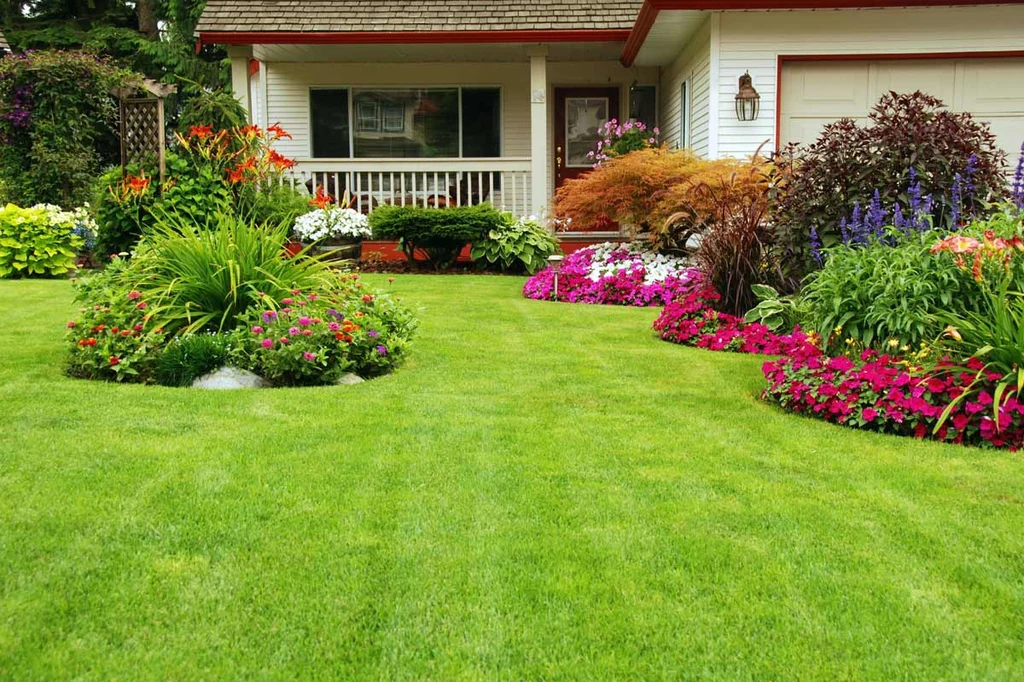 Pięknie przystrzyżony trawnik jest wizytówką każdego domu