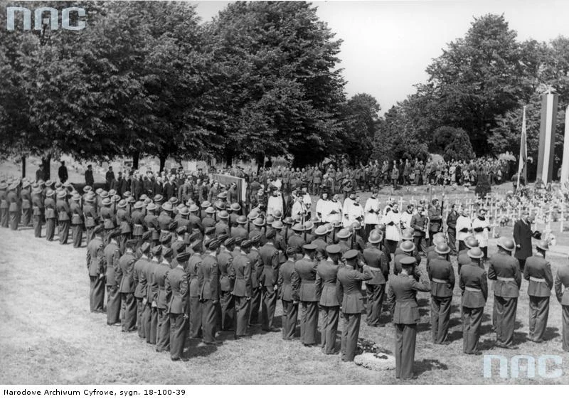 Pogrzeb gen. Władysława Sikorskiego w Newark, 16.07.1943