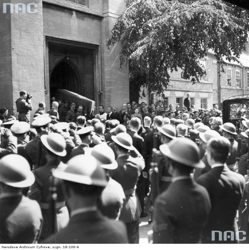 Pogrzeb gen. Władysława Sikorskiego w Newark, 16.07.1943