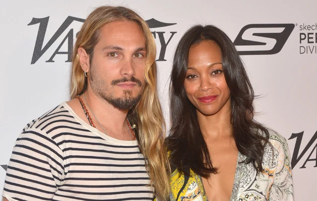 Zoe Saldana z mężem Zoe Saldana z mężem