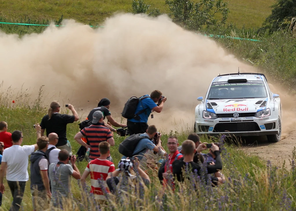 Sebastian Ogier najlepiej spisuje się na trasie Rajdu Polski