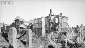 Warszawa po drugiej wojnie światowej, fragment ruin Śródmieścia