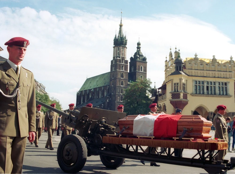 Drugi pogrzeb gen. Władysława Sikorskiego, Kraków, 16.09.1993 
