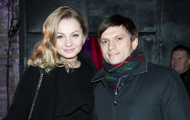 Małgorzata Socha z mężem