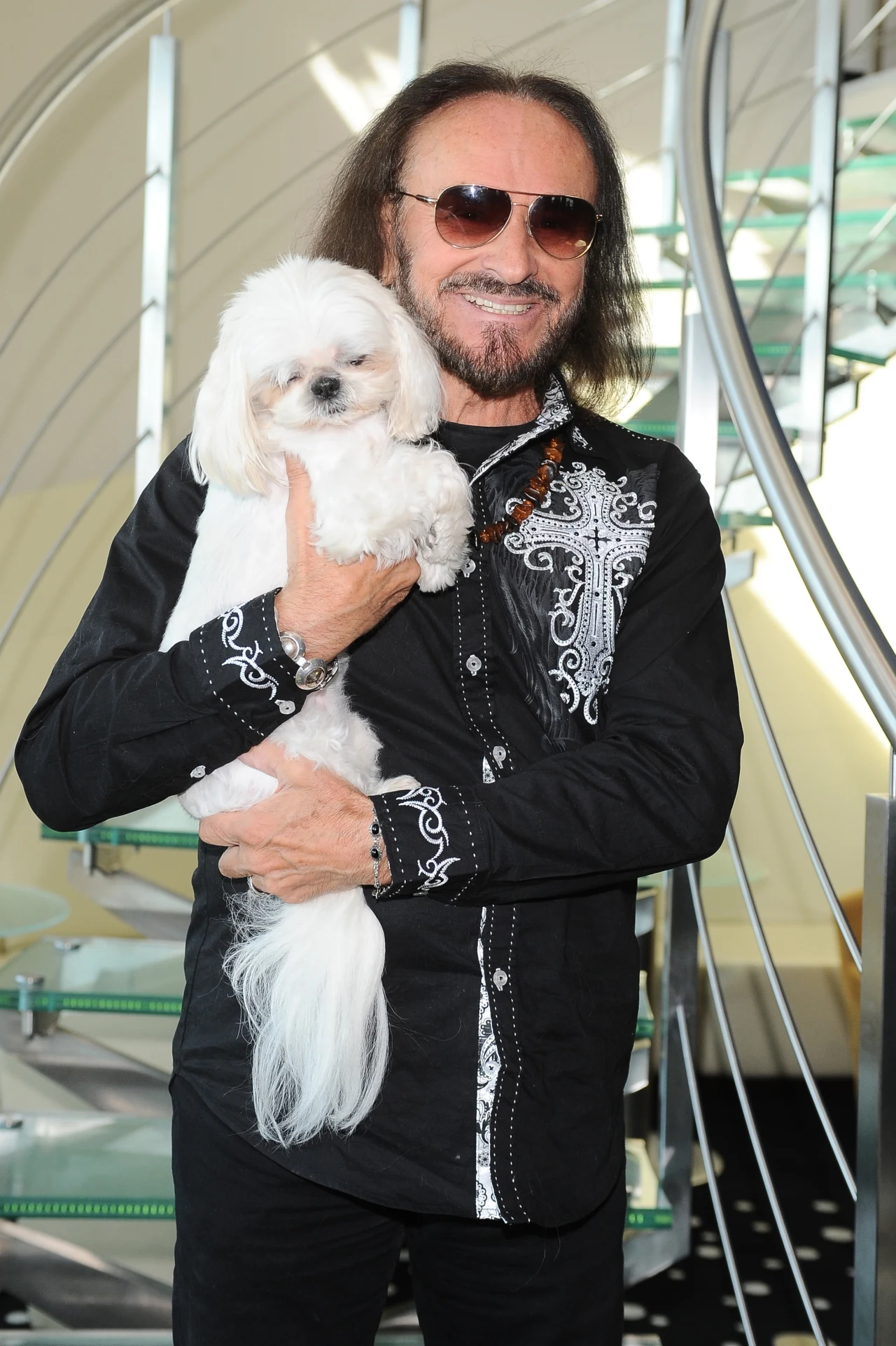 Stan Borys z suczką Julią