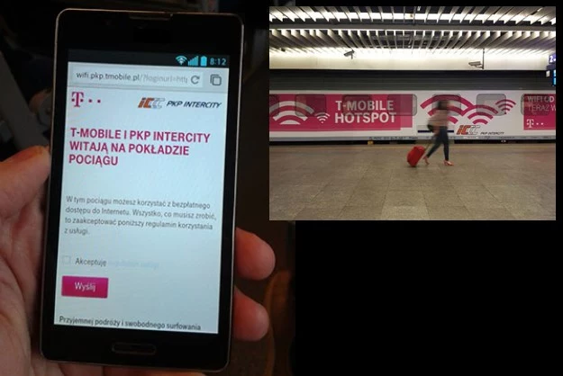 Za obsługę darmowego internetu w PKP IC odpowiedzialny jest operator T-Mobile