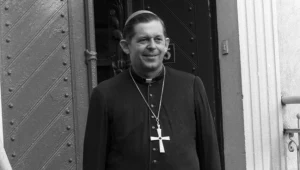 Biskup Józef Glemp w dniu mianowania na urzędy metropolity warszawskiego i gnieźnienskiego oraz prymasa Polski, Warszawa, 07.07.1981