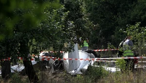 Miejsce wypadku samolotu