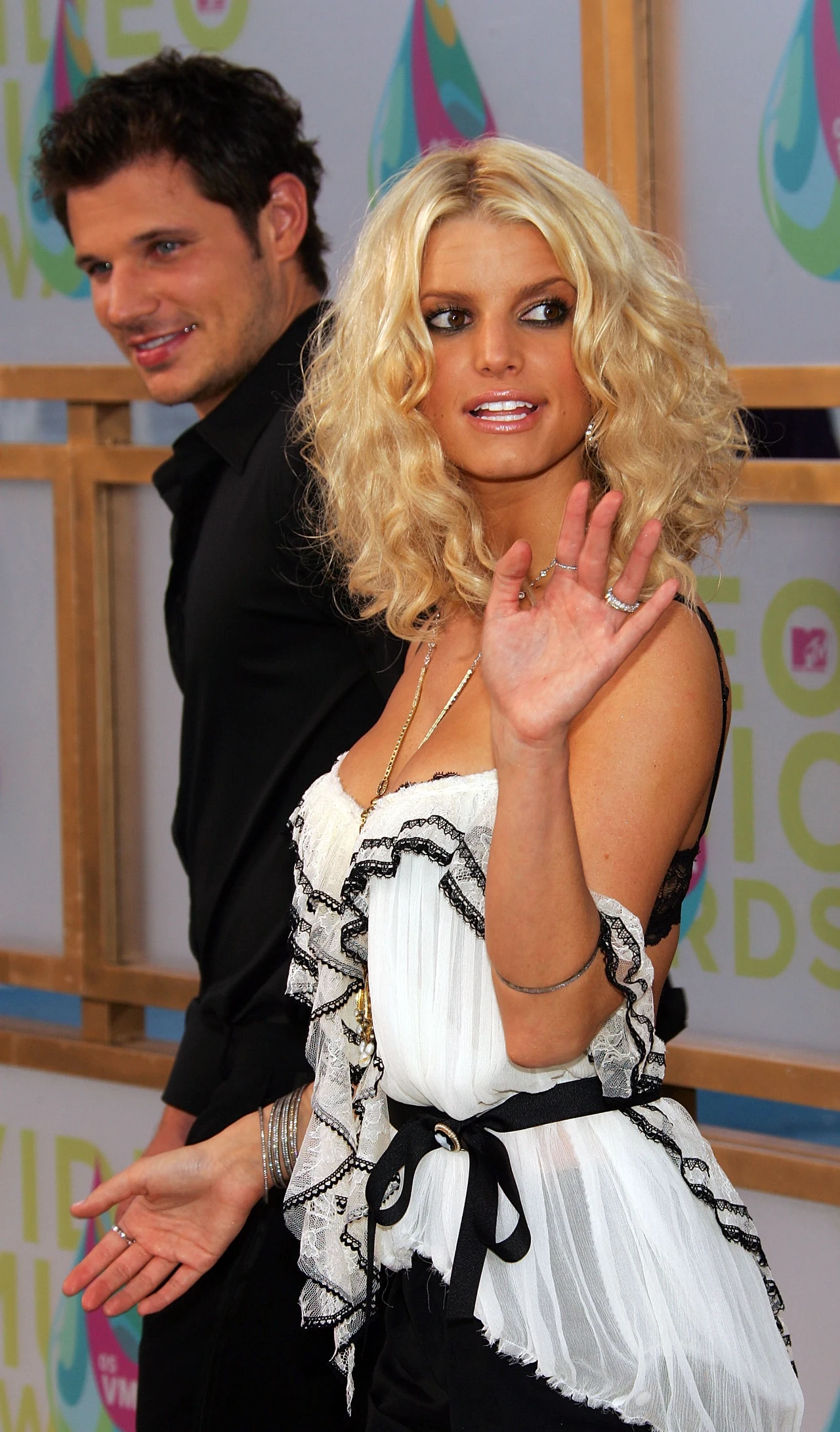 Jessica Simpson z pierwszym mężem Jessica Simpson z pierwszym mężem