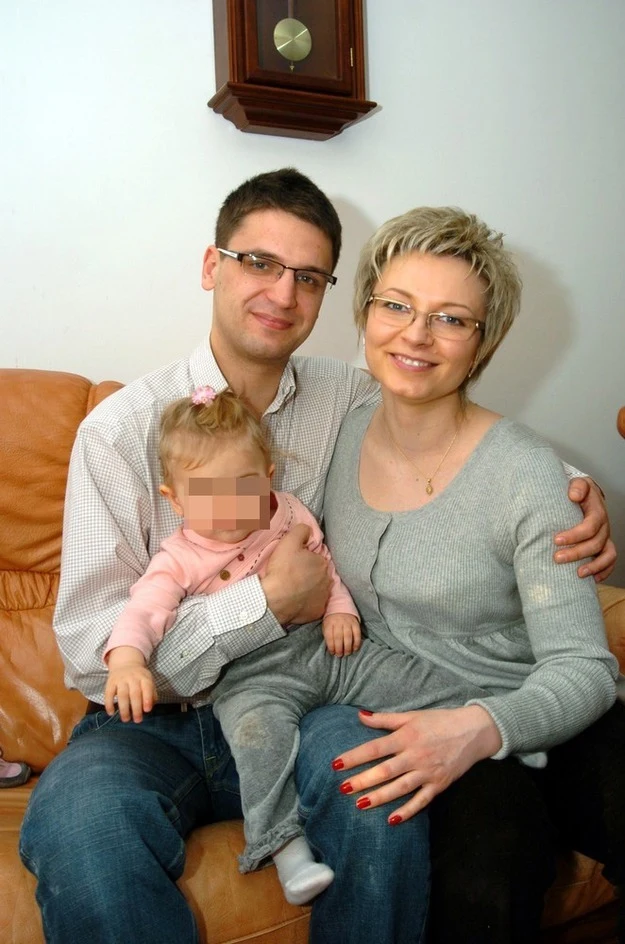 Mariusz Kamiński z byłą żoną Anną i córką Julią Mariusz Kamiński z byłą żoną Anną i córką Julią